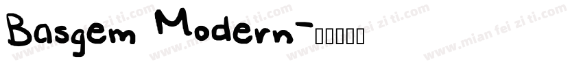 Basgem Modern字体转换